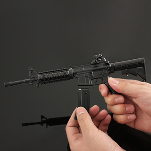 Modèle de pistolet d'assemblage M4A1 Ar15 Ar18 Noir 1:3 Modèle de pistolet en métal Pistolet de sécurité Jouet miniature - Product Image 1