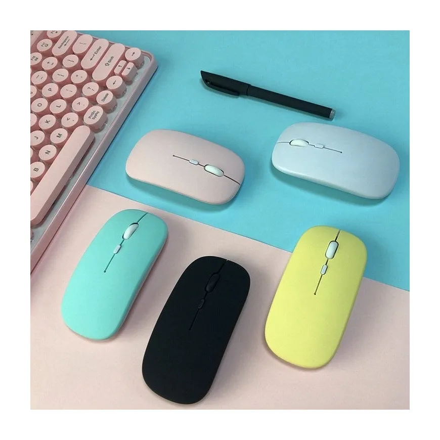 Souris sans fil muette de fabricants de marque, Mini souris sans fil Portable pour ordinateur de bureau