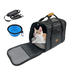 Tas Pengangkut Hewan Peliharaan Oxford yang Tahan Lama, Disetujui Maskapai Penerbangan, Modis untuk Kucing dan Anjing dengan Penutup Ritsleting - Product Image 2