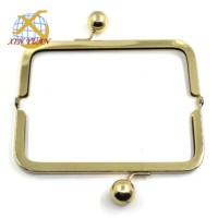 En gros 15.5*6.4cm Or Baiser Serrure Fermoir En Métal Sac À Main Cadre Matériel Spécial Sac Accessoires Embrayage Cadre