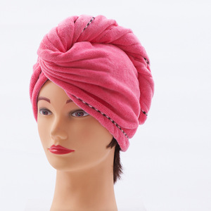 Commercio all'ingrosso Della Ragazza di Vendita Calda Dei Capelli Cap Rosa Viola In Microfibra Capelli Asciugamano Asciutto - Product Image 3