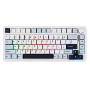 Clavier de jeu mécanique EPOMAKER EA75, sans fil tri-mode, fixation Gasket, disposition 75%, RGB, touches PBT hot-swap avec bouton rotatif pour Win/Mac - Product Image 3