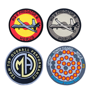 Personalized Iron on Sew on <strong>Embroidery</strong> Patch Woven Fabric Badge <strong>Transfer</strong> for Defense Tactical Astronaut Gear Marking Uniforms - Product Image 1