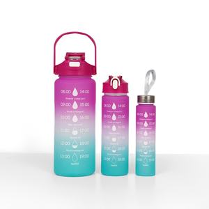 Grande salle de sport en plastique pour boire <span class=keywords><strong>1L</strong></span> 1000 ml antidérapant sans Bpa avec logo personnalisé - Product Image 4