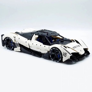 EN STOCK T5052 Jouets DIY pour garçons, coffret cadeau <span class=keywords><strong>de</strong></span> Noël, MOC Voiture <span class=keywords><strong>de</strong></span> sport technique Devels Sixteen V16, blocs <span class=keywords><strong>de</strong></span> construction, briques, modèle 42143 - Product Image 3