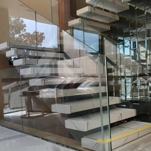 Style Moderne Australien Intérieur Résidentiel Personnalisé Escalier Bois Verre Trempé Clip <span class=keywords><strong>Suspension</strong></span> Villa <span class=keywords><strong>Suspension</strong></span> Décorative - Product Image 3