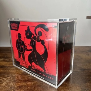 Estuche Magnético de Lucite de 5 mm para Caja de Entrenador Élite (ETB), Soporte de Almacenamiento y Exhibición de Acrílico Transparente de Primera Calidad para Paquetes de Cartas Coleccionables TCG - Product Image 1