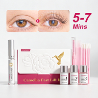 Kit de rehaussement rapide des cils ICONSIGN Camellia sans bromate, kit de permanente des cils sûr, kit professionnel de rehaussement des cils pour salon et usage domestique