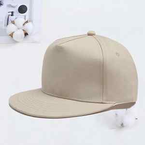 Gorras Planas de Hip Hop al por Mayor, 100% Algodón con Bordado de Logotipo Personalizado, 5 Paneles, Estilo Urbano, Unisex - Product Image 3