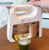 Impresora Plana de Inyección de Tinta para Alimentos y Café, Automática, Nueva, con Pantalla Abatible, 600 DPI, Tinta Comestible, Portátil, Wi-Fi