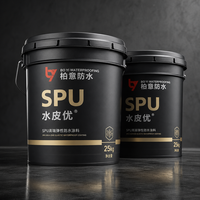 Revêtement imperméable en polyuréthane super élastique SPU, membrane liquide monocomposant pour salle de bain, balcon