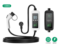 Chargeur EV portable 16A 3,5KW, prise US, écran couleur, indicateur LED lumineux, câble de charge EV portable