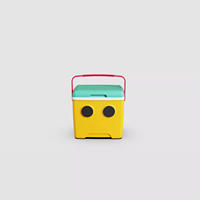 Enceinte Bluetooth portable 5.3 avec glacière intégrée, double haut-parleur 5W sans fil pour camping, pique-nique et fête