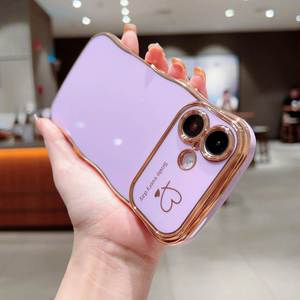 Funda de Teléfono con Diseño de Ondas y Recubrimiento de Color Caramelo de Lujo para <span class=keywords><strong>Samsung</strong></span> A07 A17 A56 A55 <span class=keywords><strong>A54</strong></span> A35 A16 A15 5G, Carcasa Protectora Trasera de TPU Suave - Product Image 6