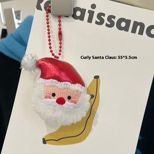 Llavero de Peluche de Dibujos Animados al por Mayor, Colgante de Papá Noel, Alce y Muñeco de Nieve, Ideal para Decoración de Mochilas Escolares - Product Image 6