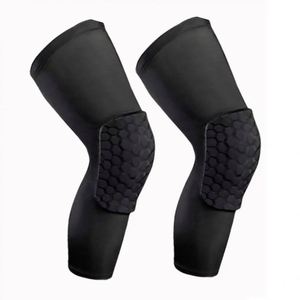 Professional Anti-slip Breathable Sports <b>Knee</b> Pad Football Basketball <b>Knee</b> Pad Honeycomb Leg Brace Support - Product Image 1