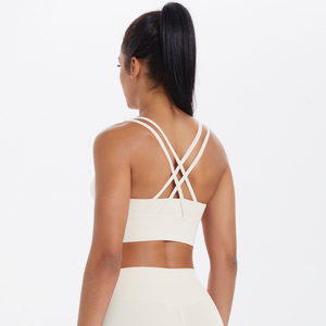<span class=keywords><strong>Reggiseno</strong></span> <span class=keywords><strong>Sportivo</strong></span> da Yoga Monocolore con Schiena Bella e Sexy, di Alta Qualità, Traspirante, per Corsa e Fitness, con Spalline Sottili - Product Image 4