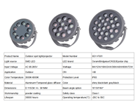 9W 12W Aluminium-Strahler Verstellbar IP67 Wasserdicht Rasenbeleuchtung LED Außen-Gartenleuchte
