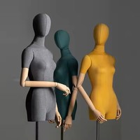 Mannequin de vitrine demi-corps femme, torse réglable, en plastique ABS, grande taille, taille européenne, pour magasin de vêtements en gros