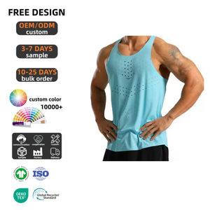 <span class=keywords><strong>Gilet</strong></span> de course unisexe ultraléger respirant à séchage rapide <span class=keywords><strong>sans</strong></span> manches, débardeur de sport en tissu mesh extensible pour <span class=keywords><strong>homme</strong></span> - Product Image 1
