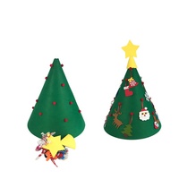 3D DIY Filz Weihnachts baum Set mit hängenden Ornamenten Geschenke für Kinder Neujahr Weihnachten Dekorationen Kleinkinder Geschenk