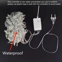 Wasserdichte IP65 Außenbeleuchtung 220V EU/110V US-Stecker 8-Modus Blinkende Weihnachts-Lichterkette 10m-100m 100LED Verbindbare Dimmbare Lichterkette