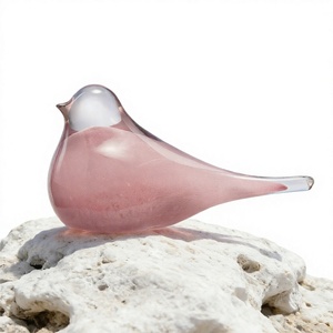 ตุ๊กตานกแก้วเป่ามือ สีชมพู งานฝีมือตกแต่งรูปสัตว์ - Product Image 4