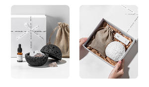 Contenedor de velas de cemento vacío MSH, vela de <span class=keywords><strong>piedra</strong></span> volcánica de superficie rugosa única, tarro de velas, taza para decoración del hogar - Product Image 3