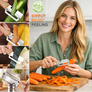 <span class=keywords><strong>Éplucheur</strong></span> <span class=keywords><strong>de</strong></span> légumes multifonctionnel KITCHENCARE OEM avec manche en bois, <span class=keywords><strong>éplucheur</strong></span> <span class=keywords><strong>manuel</strong></span> pour pommes <span class=keywords><strong>de</strong></span> <span class=keywords><strong>terre</strong></span> et carottes - Product Image 2