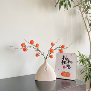 Adorno Artificial de Caqui de 35 cm, Flor de Seda, Decoración para el Hogar, Decoración de Año Nuevo - Product Image 2