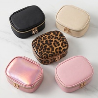 Lampe LED portable avec miroir, mini trousse de maquillage rechargeable, nouvelle trousse de maquillage en cuir