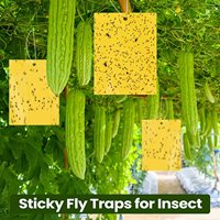 Piège à mouches en forme de fleur de papillon jaune pour abeilles, à brancher, écologique, anti-parasites, pièges collants, accessoires en plastique solide