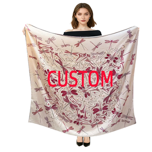 <b>Silk</b> Digital Print <b>Scarf</b> Elegant Fashion Accessory with OEM ODM Customization - Product Image 1
