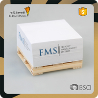 Bloc-notes adhésifs personnalisés Da Vinci's Drawer CG-SN-3366, blocs de notes mémo, blocs-notes cube, impression de logos en couleur CMYK sur quatre côtés