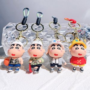High Quality Cute Key Chain Cartoon Anime Figure Key Tag Bags Jewelry Toy Cute 3D PVC Keychain for Car Keys Accessories
