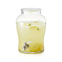 Groothandel Fruit Ontwerp Glas Drank Drinken Dispenser Met Stand En Tap