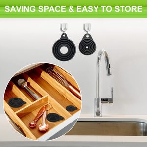 Ensemble d'entonnoirs de cuisine en silicone, accessoires de cuisine, entonnoirs pliables en silicone pour remplir les bouteilles d'eau et les liquides - Product Image 5