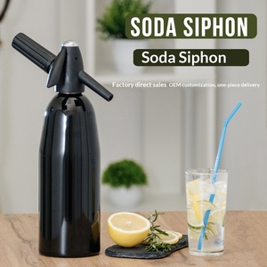 Máquina para hacer soda <span class=keywords><strong>casera</strong></span>, Sodasiphon, botella arcoíris de 1000ml, carcasa de aluminio, rotación manual - Product Image 6