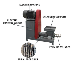 Máquina de briquetas Charcole Máquina para fabricar briquetas de carbón de biomasa para hacer briquetas de carbón de marabú cubano - Product Image 4