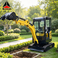 Mini Excavator 1700kg dengan Crawler Kompak, Hydraulic Breaker, dan Berbagai Bucket untuk Proyek Kebun, Lanskap, Konstruksi, dan Pertanian