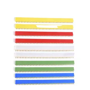 10 adet 2.54mm tek sıra kadın PCB kartı Pin başlık bağlayıcı şerit Pinheader 1x40 pin renkli soket