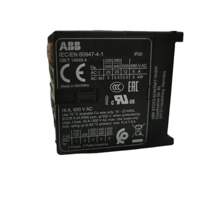 Marca nueva IEC/EN 60947-4-1-24V AC contactor