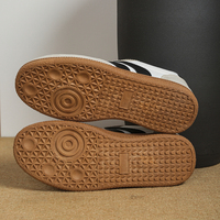 Baskets rétro à lacets pour femmes avec rayures contrastées, chaussures décontractées en tissu confortable
