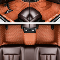 Tapis de sol de voiture de luxe avec surpiqûres diamantées, entièrement enveloppants, imperméables, design ciel étoilé