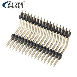 Conector de Cabeza de Pin de Alta Calidad XFE, Paso de 1.27 mm, H=1.5, Fila Única, R/A SMT, 2-20 Pines, Macho - Product Image 2