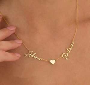 Collar con Colgante <span class=keywords><strong>de</strong></span> Acero Inoxidable Personalizado con Nombre, Collares con Colgante <span class=keywords><strong>de</strong></span> Estilo Múltiple para Regalo <span class=keywords><strong>de</strong></span> <span class=keywords><strong>Aniversario</strong></span> o Cumpleaños - Product Image 1