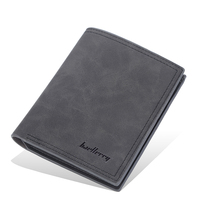 Dompet Pria Kulit PU Desainer Merek Mewah Tipis, Dompet Kartu Lipat Pendek Kecil Custom Grosir dengan Resleting