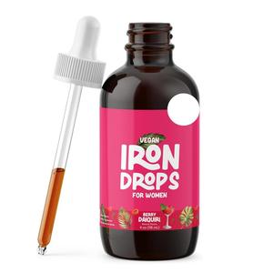 Suplemento Nutricional Diario en Gotas Orales de Hierro, Sin Azúcar, Vegano, Mejora la Densidad Ósea, Marca Privada OEM/ODM, Venta Caliente - Product Image 1