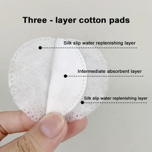 Disques de coton écologiques absorbants et doux sans peluches pour le démaquillage du visage et des ongles - Product Image 2