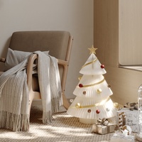 Décoration de Noël en papier nid d'abeille style moderne pour table de fête, cheminée et manteau de cheminée